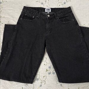 Harlow Black Loose Fit Baggy Jeans  Size 27, Vintage/90s Style
